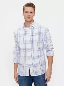 Рубашка стандартного кроя Tommy Jeans, белый