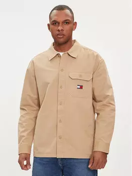 Рубашка стандартного кроя Tommy Jeans, бежевый