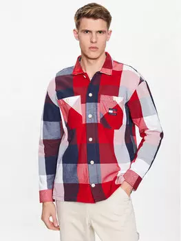 Рубашка стандартного кроя Tommy Jeans, красный
