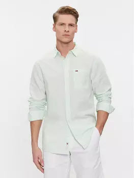 Рубашка стандартного кроя Tommy Jeans, зеленый