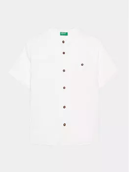 Рубашка стандартного кроя United Colors Of Benetton, белый