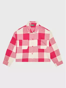 Рубашка стандартного кроя United Colors Of Benetton, розовый