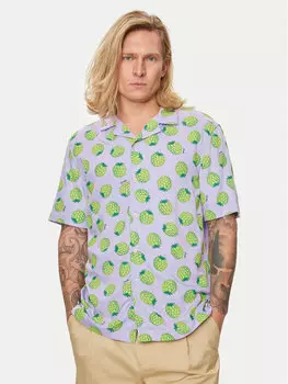 Рубашка стандартного кроя United Colors Of Benetton, фиолетовый