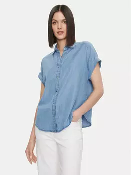 Рубашка стандартного кроя United Colors Of Benetton, синий