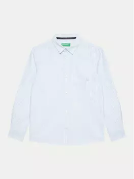 Рубашка стандартного кроя United Colors Of Benetton, синий