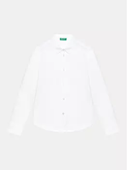 Рубашка стандартного кроя United Colors Of Benetton, белый