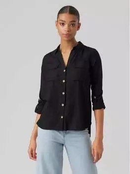 Рубашка стандартного кроя Vero Moda, черный