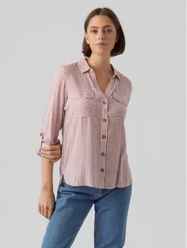 Рубашка стандартного кроя Vero Moda, розовый