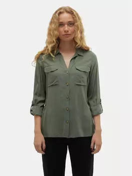 Рубашка стандартного кроя Vero Moda, зеленый