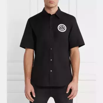Рубашка стандартного кроя Versace, черный