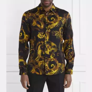 Рубашка стандартного кроя Versace, черный