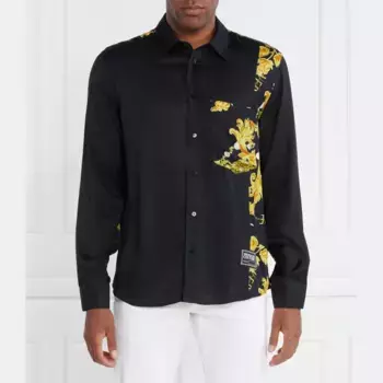 Рубашка стандартного кроя Versace, черный