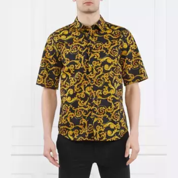 Рубашка стандартного кроя Versace, черный