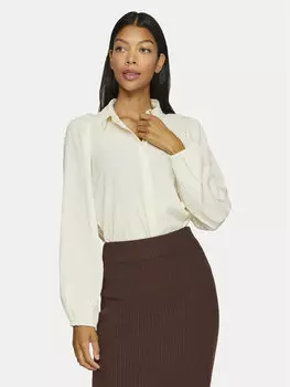 Рубашка стандартного кроя Vila, бежевый