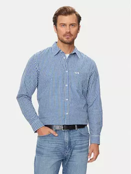 Рубашка стандартного кроя Wrangler, синий
