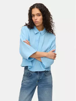 Рубашка стандартного покроя Natali 10279685 Vero Moda, синий