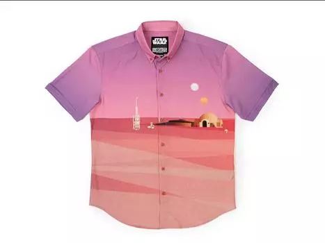 Рубашка Star Wars Rising Suns Short Sleeve Button Up Shirt Rsvlts
