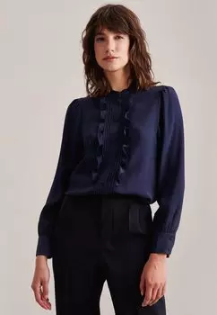 Рубашка STEHKRAGEN Seidensticker, темно-синий