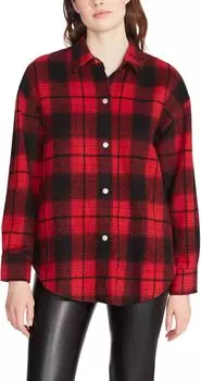 Рубашка Steve Madden Sophia Shacket, красный