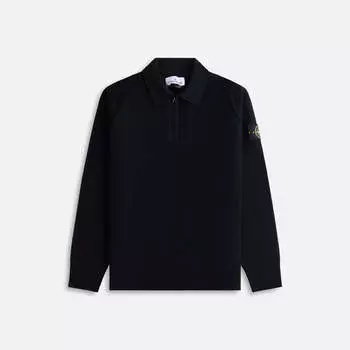 Рубашка Stone Island LS Zip Polo, черный