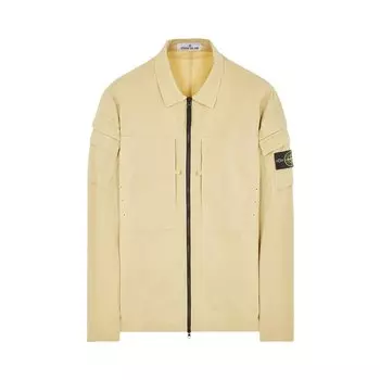 Рубашка Stone Island Stretch Overshirt, бежевый