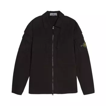 Рубашка Stone Island Stretch Overshirt, черный