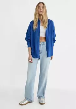 Рубашка Stradivarius, синяя