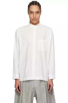 Рубашка Streamline Homme Pliss Issey Miyake, белый