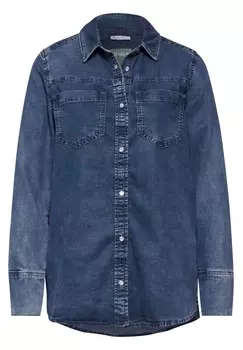 Рубашка STREET ONE Blouse, синий