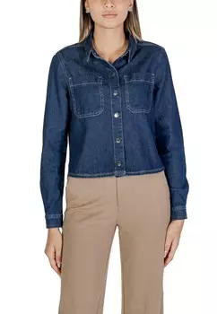 Рубашка Street One джинсовая, синий