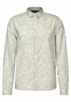 Рубашка Street One MEN, цвет Mottled Dark Grey