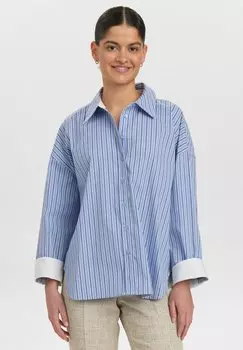 Рубашка STRIPE Nmph, синий