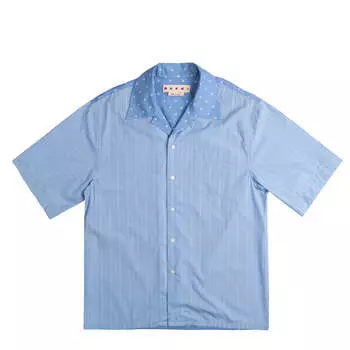 Рубашка Striped Jaquard Shirt Marni, синий