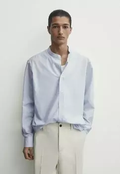Рубашка STRIPED Massimo Dutti, цвет light blue