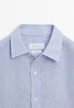 Рубашка Striped Massimo Dutti, синяя