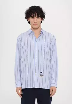 Рубашка STRIPED SHIRT DYE LOGO Evisu, белый
