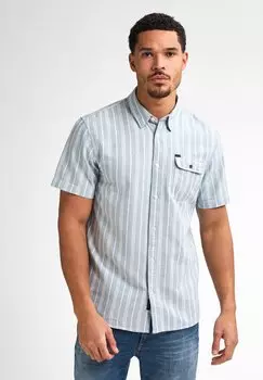 Рубашка STRIPED SHIRT TURTLEVISTA Petrol Industries, светло-голубой