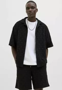 Рубашка STRUKTURIERT Jack & Jones, черный