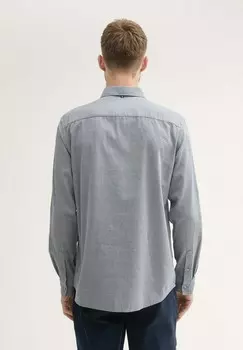 Рубашка STRUKTURIERTES MIT BRUSTTASCHE TOM TAILOR, серый
