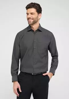 Рубашка STRUKTURIERTES NATT MODERN FIT Eterna, черный