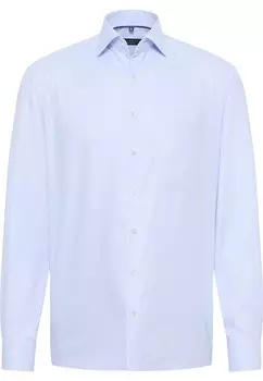 Рубашка STRUKTURIERTES TWILL-HEMD COMFORT FIT Eterna, светло-голубой