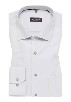 Рубашка STRUKTURIERTES TWILL-HEMD MODERN FIT Eterna, серый