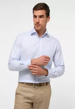 Рубашка STRUKTURIERTES TWILL-HEMD MODERN FIT Eterna, светло-голубой