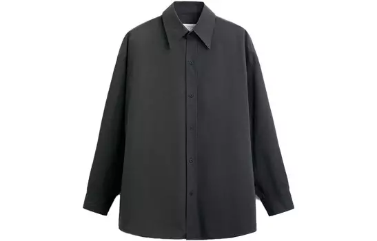 Рубашка Studio Nicholson Co-brand для мужчин, черная Zara, черный