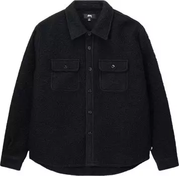 Рубашка Stussy Casentino Wool Cpo Shirt 'Black', черный