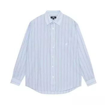 Рубашка Stussy Classic Striped Shirt, синий