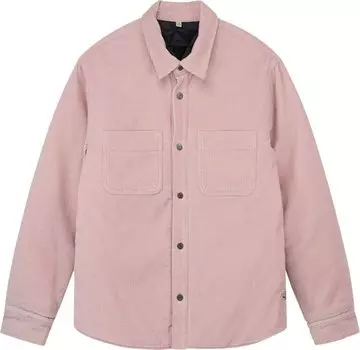 Рубашка Stussy Cord Quilted Overshirt 'Washed Pink', розовый