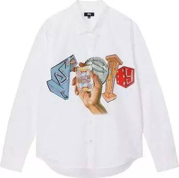 Рубашка Stussy Goldie Shirt 'White', белый