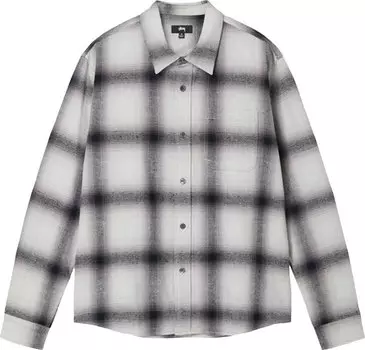 Рубашка Stussy Hellshire Plaid Shirt 'Grey', серый