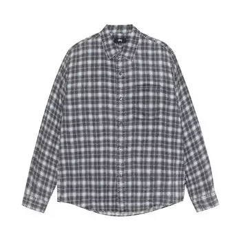 Рубашка Stussy Matthew Printed Plaid Shirt, синий